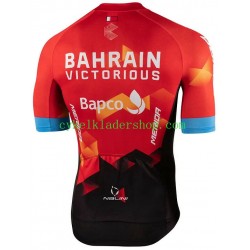 2021 Team Bahrain Victorious Män Cykeltröja Kortärmad N001