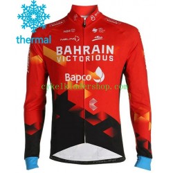 2021 Team Bahrain Victorious Män Cykeltröja Vinter Thermal Fleece N001