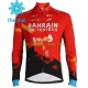 2021 Team Bahrain Victorious Män Cykeltröja Vinter Thermal Fleece N001