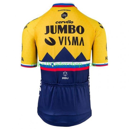 2021 Team Jumbo-Visma Män Cykeltröja Kortärmad N002