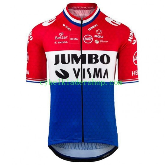 2021 Team Jumbo-Visma Män Cykeltröja Kortärmad N004