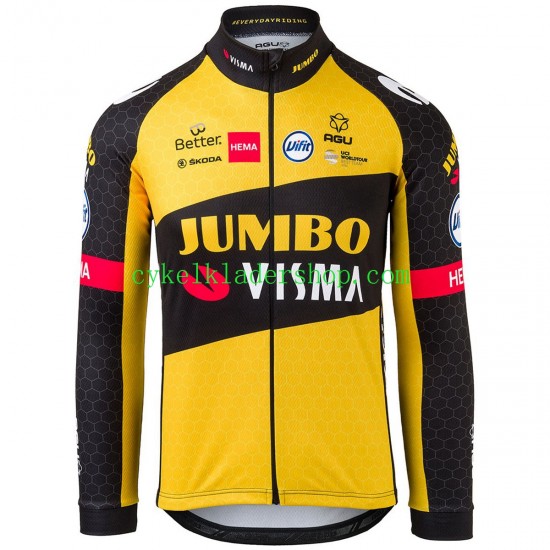 2021 Team Jumbo-Visma Män Cykeltröja Långärmad N005