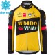 2021 Team Jumbo-Visma Män Cykeltröja Vinter Thermal Fleece N005