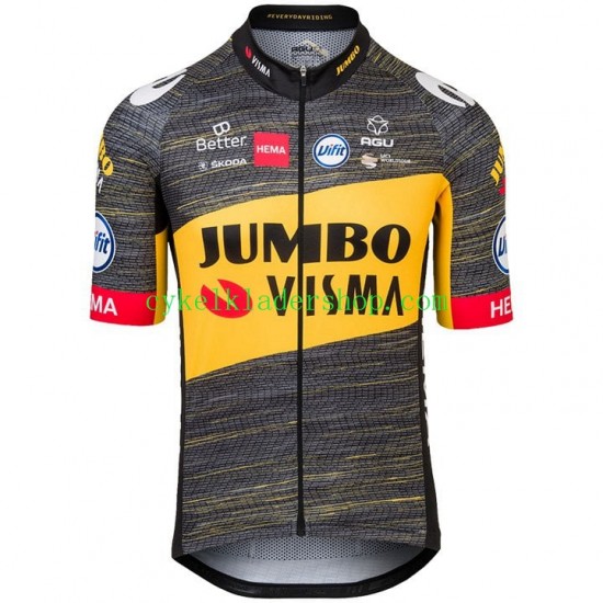 2021 Team Jumbo-Visma Män Cykeltröja Kortärmad N006