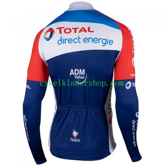 2021 Team TotalEnergies Män Cykeltröja Långärmad N001