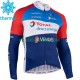 2021 Team TotalEnergies Män Cykeltröja Vinter Thermal Fleece N001