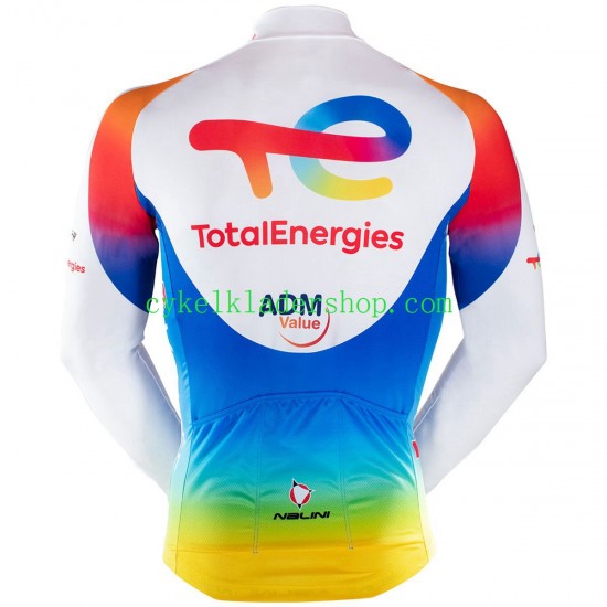 2021 Team TotalEnergies Män Cykeltröja Långärmad N003