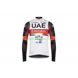 2021 UAE Team Emirates Män Cykeltröja Långärmad N002