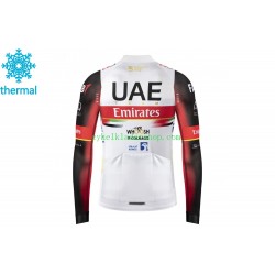 2021 UAE Team Emirates Män Cykeltröja Vinter Thermal Fleece N002