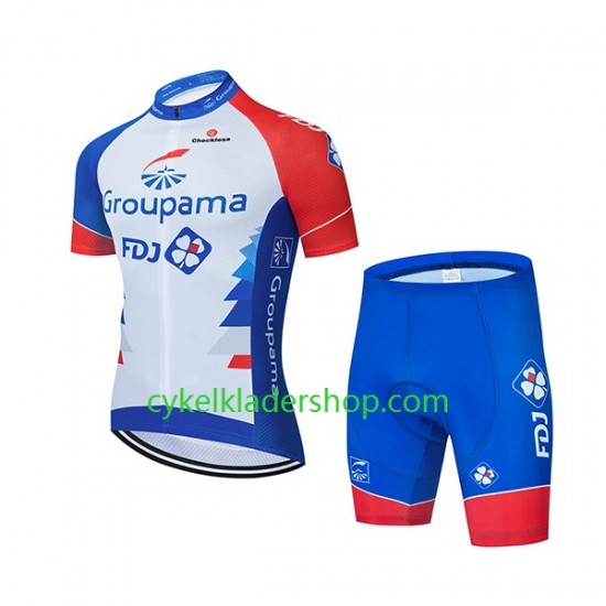 2021 Groupama-FDJ Barn Cykeltröja och Cykelshorts N001