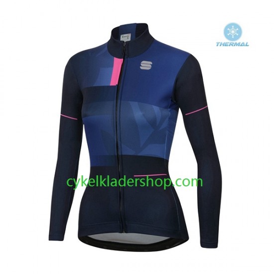 2021 Spоrtful Leaf Kvinnor Cykeltröja Vinter Thermal Fleece N001