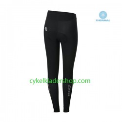 2021 Spоrtful Leaf Kvinnor Cykeltröja Långärmad och Cykeltights Vinter Thermal Fleece N001