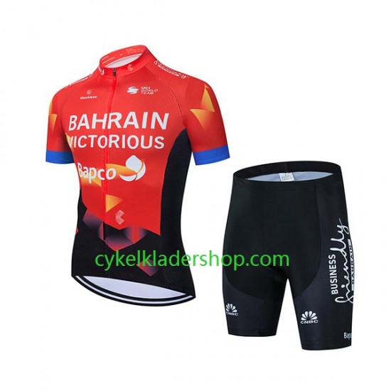 2021 Team Bahrain Victorious Barn Cykeltröja och Cykelshorts N001