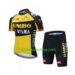 2021 Team Jumbo-Visma Barn Cykeltröja och Cykelshorts N001
