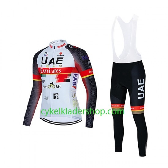 2021 UAE Team Emirates Män Cykeltröja Långärmad och Bib Cykeltights N001