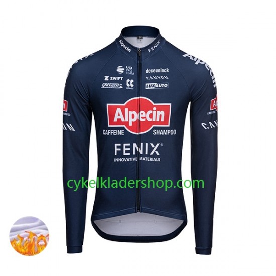 2022 Alpecin-Deceuninck Män Cykeltröja Vinter Thermal Fleece N001