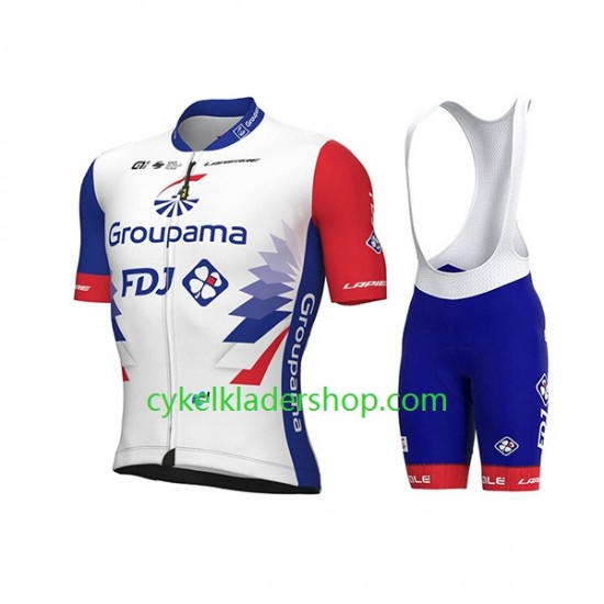 2022 Groupama-FDJ Män Cykeltröja och Bib Cykelshorts N001