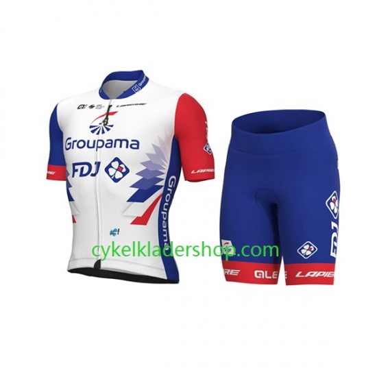 2022 Groupama-FDJ Barn Cykeltröja och Cykelshorts N001