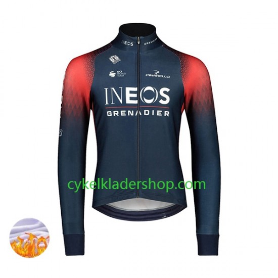 2022 Ineos Grenadiers Män Cykeltröja Vinter Thermal Fleece N001