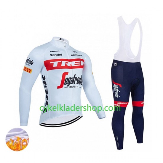 2022 TREK Segafredo Män Cykeltröja Långärmad och Bib Cykeltights Vinter Thermal Fleece N001