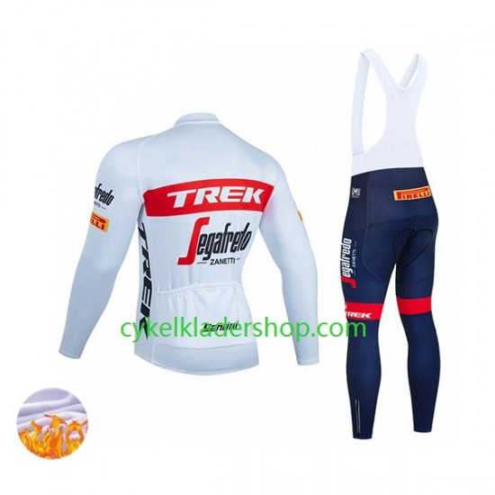 2022 TREK Segafredo Män Cykeltröja Långärmad och Bib Cykeltights Vinter Thermal Fleece N001