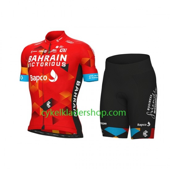 2022 Team Bahrain Victorious Barn Cykeltröja och Cykelshorts N001