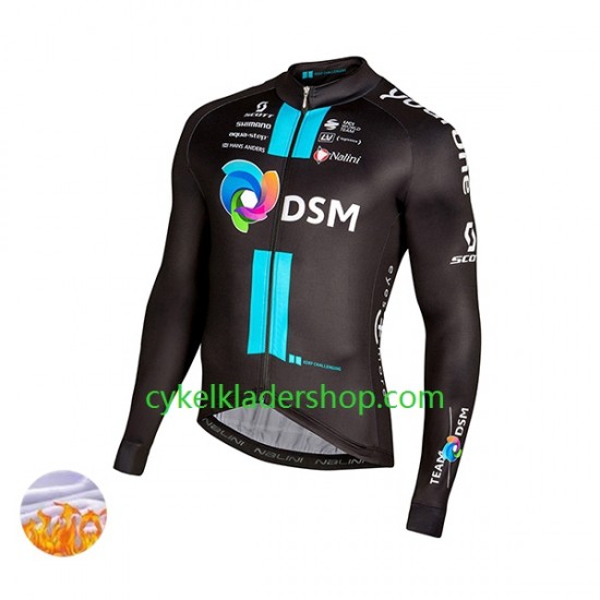 2022 Team DSM Män Cykeltröja Vinter Thermal Fleece N001