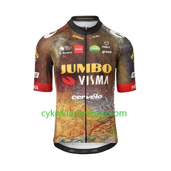 2022 Team Jumbo-Visma Män Cykeltröja Kortärmad N002