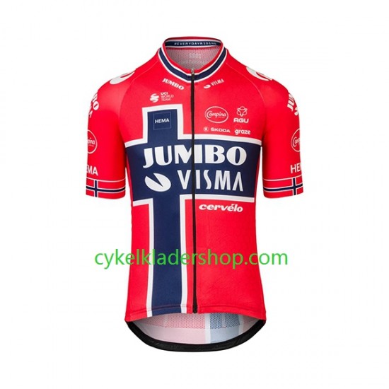 2022 Team Jumbo-Visma Män Cykeltröja Kortärmad N003